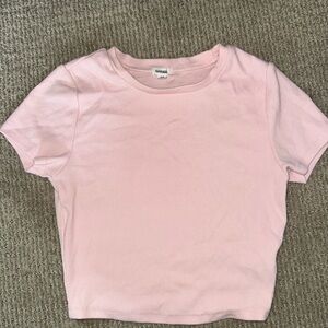 Garage pink cropped shirt